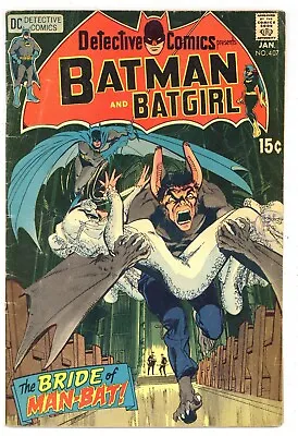 Buy Detective 407 GVG Batman Batgirl Man-Bat Neal Adams Art! 1971 DC Comics R809 • 14.98£