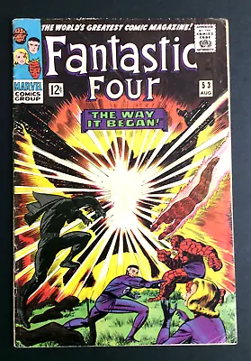 Buy Fantastic Four #53, Origin Black Panther, 1st App. Klaw Silver Age KEY • 38.74£