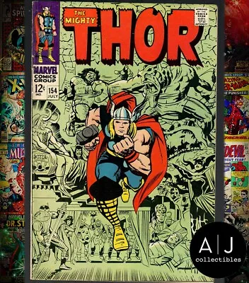 Buy Thor #154 FN 6.0 1968 (Marvel) 1st App. Mangog • 38.39£