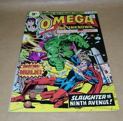 Buy Omega The Unknown Issue 2 Marvel Comics Rare 1976 The Hulk • 8.99£