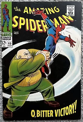 Buy THE AMAZING SPIDER-MAN #60 (MARVEL,1968) Kingpin Appearance. • 157.69£