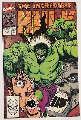 Buy The Incredible Hulk Vol 1 #372 (1990) VF Direct Edition David Keown Rubenstein • 2.77£