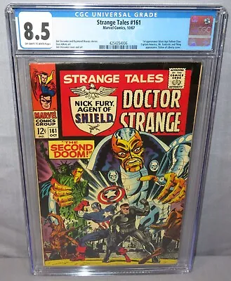 Buy STRANGE TALES #161 (Yellow Claw 1st Appearance) CGC 8.5 VF+ Marvel Comics 1967 • 211.86£