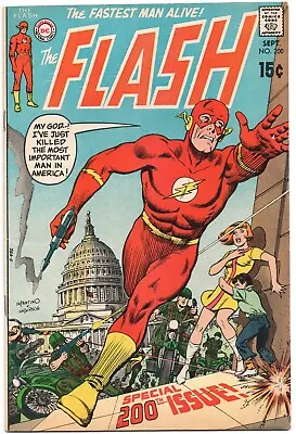 Buy Flash 200 DC 1970 FN VF Carmine Infantino Presidential Assassination Capitol • 27.67£