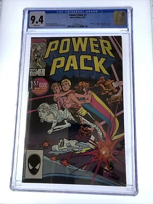 Buy Power Pack #1 CGC 9.4 Marvel Comics Aug 1984 White Pages 1st App Power Pack • 124.95£