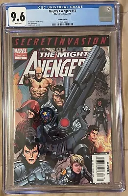 Buy Mighty Avengers #13 2nd Print CGC 9.6 1st Secret Warriors Invasion Disney+ Quake • 51.39£