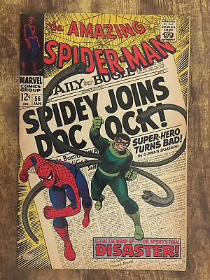 Buy Amazing Spider-Man #56 - GORGEOUS HIGHER GRADE - Doc Ock - Marvel 1968 • 22.93£
