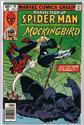 Buy MARVEL TEAM-UP #95 Spider-Man KEY 1st Appearance MOCKINGBIRD (1980) VF+ (8.5) • 35.57£
