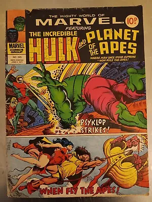 Buy The Incredible Hulk # 245 (Vintage UK June 8, 1977 Marvel Comics Magazine) GOOD • 0.99£