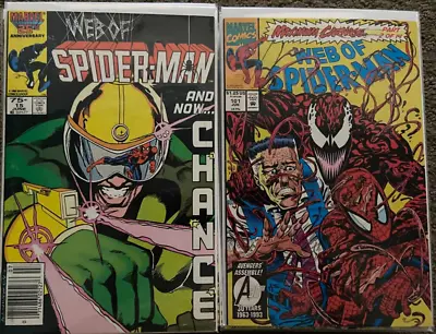 Buy Web Of Spider-Man Lot 15-129 VF Not Complete Set. 36 118 First Scarlet Spider • 238.50£