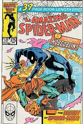Buy The Amazing Spiderman #275 Marvel Comics Origin Retold/Hobgoblin App.  1986 NM • 15.01£