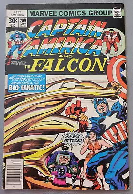Buy Captain America #209 1977 Key Newsstand 1st App Arnim Zola Kirby Cover *CCC* • 11.92£
