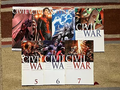 Buy Marvel Civil War #1-7 Mark Millar Steve McNiven • 10£