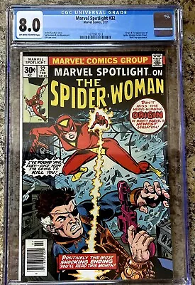 Buy Marvel Spotlight #32 CGC 8.0-1st Appearance Spider-Woman 1977 KEY ISSUE! FREE • 79.95£