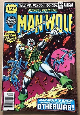 Buy Marvel Premiere 45, Man-Wolf, 1978, Fn- • 2.45£