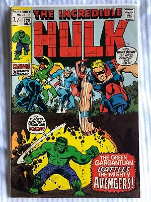 Buy The Incredible Hulk 128 (1970) Vs Avengers • 7.99£