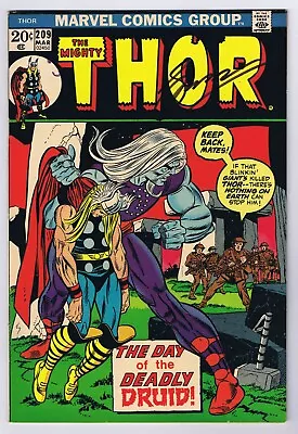 Buy Thor #209 VF Signed W/COA Gerry Conway 1973 Marvel Comics 1st App Demon Druid • 74.86£