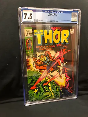 Buy THOR #161 CGC 7.5 GALACTUS Vs EGO BATTLE CONCLUDES!! STAN LEE STORY!! • 99.30£