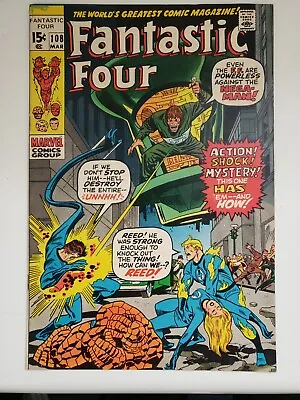 Buy Fantastic Four #108 - Bronze Age - Final Issue With Jack Kirby As Artist • 23.72£