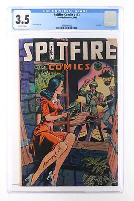Buy Spitfire Comics #133 - Elliott 1945 CGC 3.5 Last Issue. • 714.12£