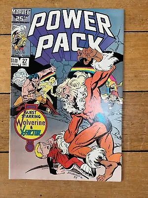 Buy Power Pack #27 - Marvel Comics - December 1986 Wolverine And X-Factor • 4.99£