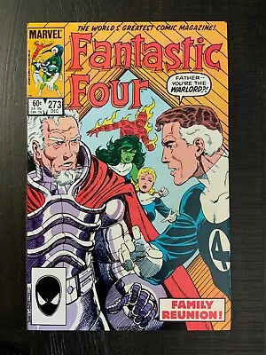 Buy Fantastic Four #273 VF Copper Age Comic With 1st Full App Of Nathaniel Richards! • 7.11£