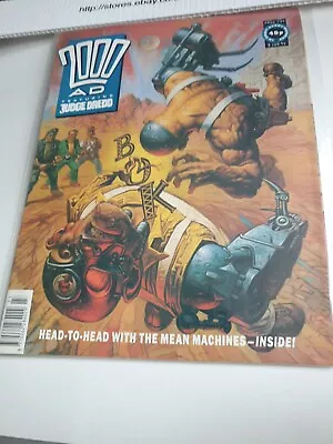 Buy 2000AD #734 Prog Comic - Nice NM Clean - 8 Jun 1991 Featuring Judge Dredd • 0.99£