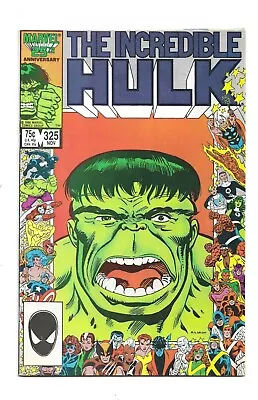 Buy 1986 Marvel-The Incredible Hulk-#325-New Hulk-Script-Al Milgrom-75 Cents-VF+ • 11.86£