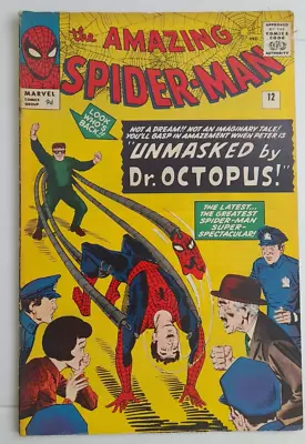 Buy Amazing Spiderman 12 Uk Version 1964 Marvel Comic • 200£