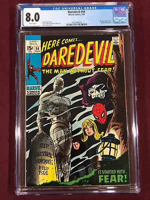 Buy Daredevil 54 Cgc 8.0 Ray Thomas Gene Colan 1969 • 136.05£
