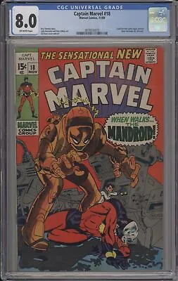Buy Captain Marvel #18 - Cgc 8.0 - Carol Danvers Before Ms. Marvel • 158.30£