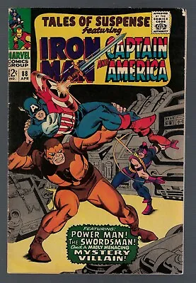 Buy Marvel Comics Tales Of Suspense 88 FN/VFN 7.0 Iron Man Captain America 1966 • 41.99£