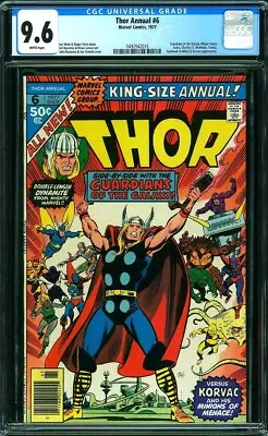 Buy THOR ANNUAL 6 CGC 9.6 GUARDIANS Of The GALAXY New Case MARVEL - Bronze Age 1977 • 176.13£
