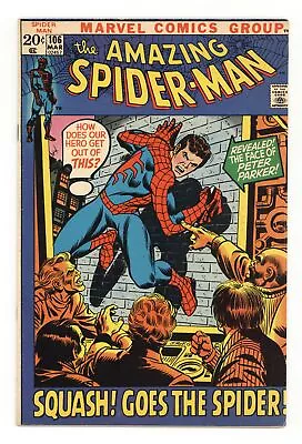 Buy Amazing Spider-Man #106 VG/FN 5.0 1972 • 37.80£