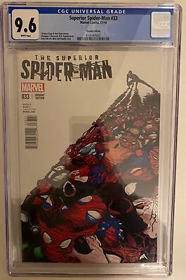 Buy Marvel Comics The Superior Spider-Man #33 2014 CGC 9.6 1:25 Variant Spider-Verse • 99.99£