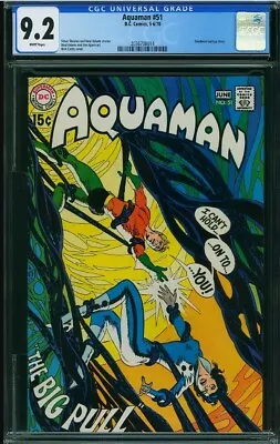 Buy Aquaman #51 CGC 9.2 White Page  Deadman Backup Story • 197.65£