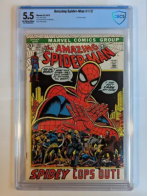Buy Amazing Spider-Man #112 (1972) CBCS 5.5 - Dr. Octopus, Gwen Stacy Appearances • 63.19£