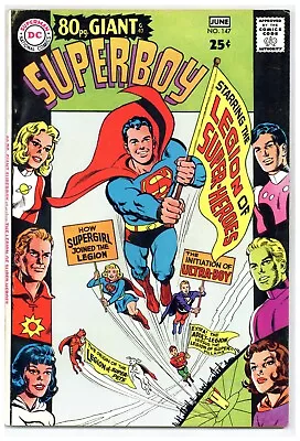 Buy Superboy 147 DC 1968 1st Origin Legion Of Superheroes! Neal Adams Cover! C899 • 14.30£