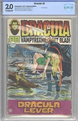 Buy Dracula #8 Denmark Edition 1973 1st Dracula Neil Adams/Horror Back Cvr CBCS 2.0 • 240.95£