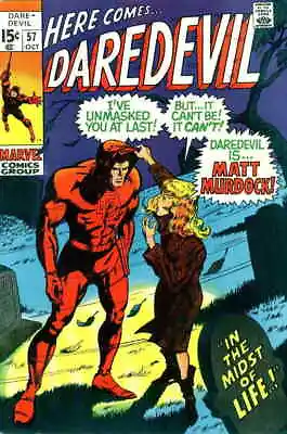 Buy Daredevil #57 VG; Marvel | Low Grade - Roy Thomas/Gene Colan - We Combine Shippi • 9.51£