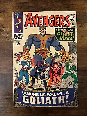 Buy Avengers #28 Marvel Comics (May, 1966) 2.5 GD+ 1st App Goliath Collector • 21.68£