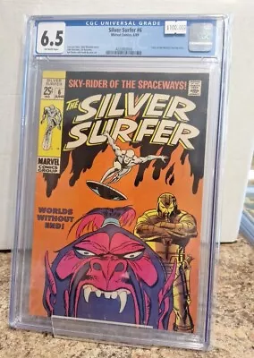Buy SILVER SURFER #6 CGC 6.5, Buscema Cover OW Pages • 78.84£