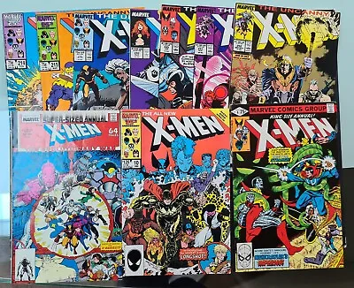 Buy Marvel Uncanny X-men (1987) 214 215 216 242 245 247 252 And Annuals 4 10 And 12 • 25£