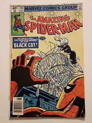 Buy Amazing Spiderman 205 June 1980 Black Cat • 15.99£