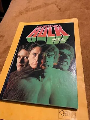 Buy The Incredible Hulk Annual Authorised Edition 1979 TV Series Marvel Good Vintage • 7.50£
