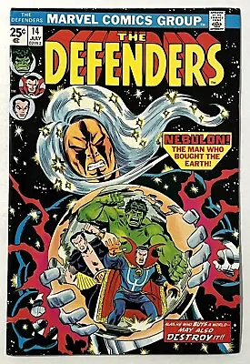 Buy The Defenders #14 - Marvel 1974 - Nighthawk Joins - Hulk, Dr. Strange, Valkyrie • 4.01£