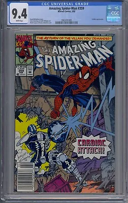 Buy Amazing Spider-man #359 Cgc 9.4 1st Carnage Cameo Newsstand • 70.96£