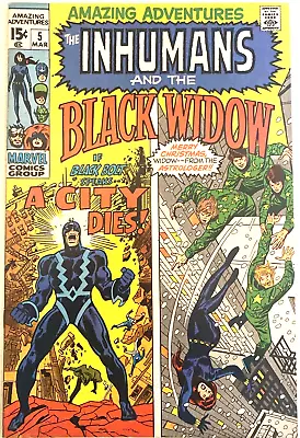 Buy Amazing Adventures. # 5.  Inhumans. Black  Widow. Neal Adams-art. Mar 1971. Vfn- • 22.99£