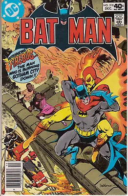 Buy Batman #318, DC Comics 1978 VF 8.0 First App Firebug • 24.13£