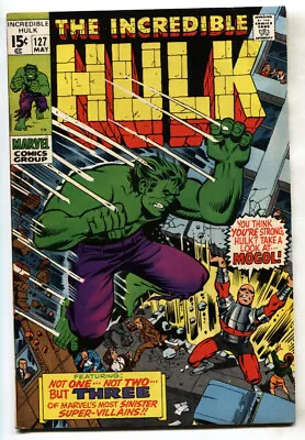 Buy Incredible Hulk #127 1st Appearance Of Mogol Comic Book Marvel--1970 • 44.15£